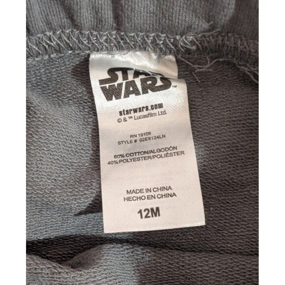 Star Wars Yoda Baby Outfit Boy 3-Pieces Size 12M - Picture 4 of 7